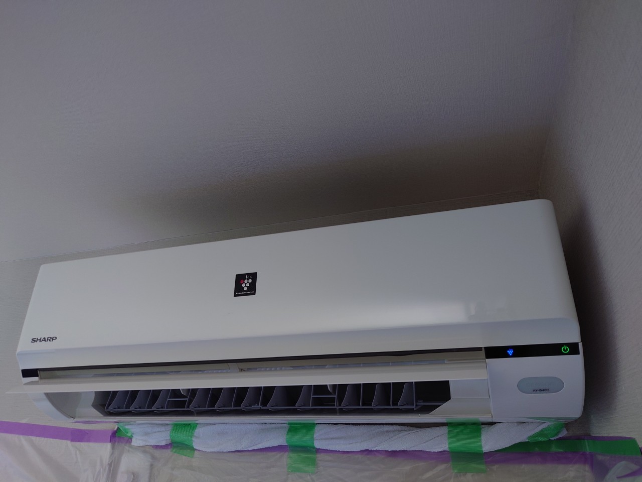 お掃除機能付きエアコン2台