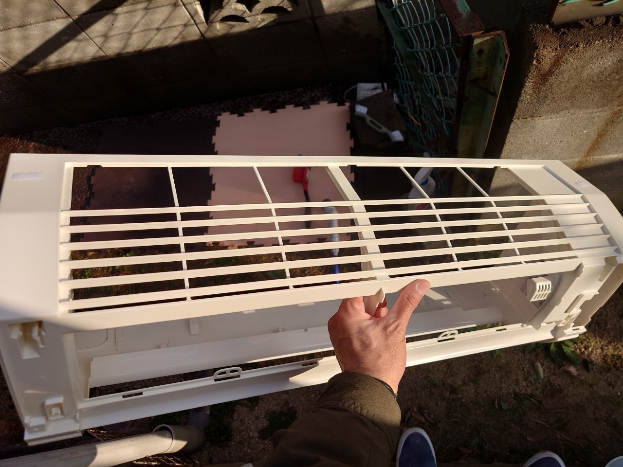 お掃除機能なしエアコンクリーニング(日立:RAS-A28G)