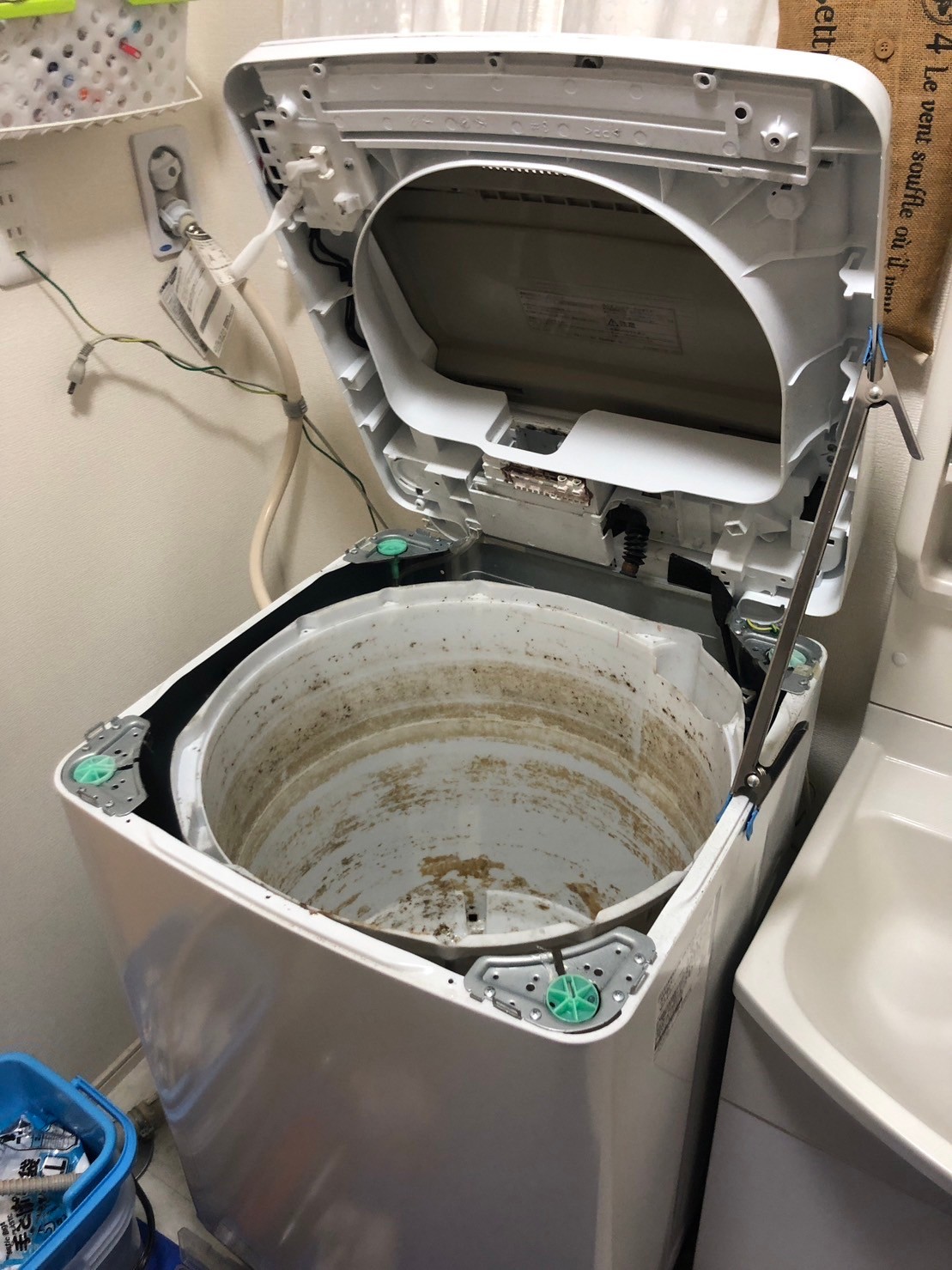 日立製 縦型洗濯機完全分解クリーニング＋トイレクリーニング