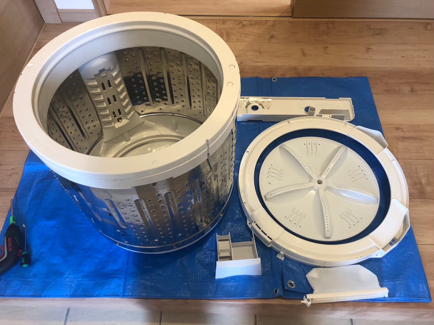 縦型洗濯機完全分解クリーニング